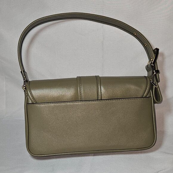 Michael Kors Leather Shoulder Bag – Olive/Khaki(Safari Green),Gold Hardware, NWT - Picture 5 of 8